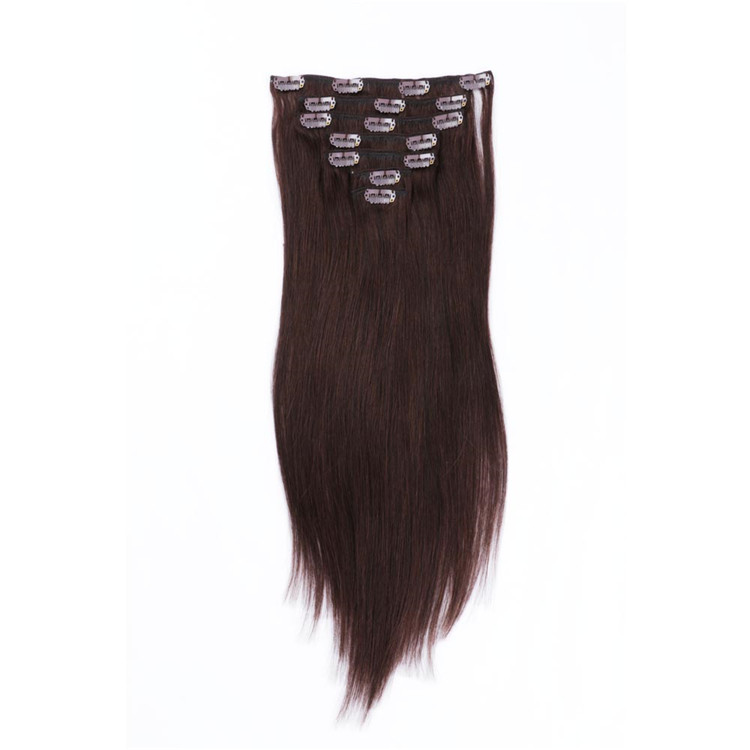 China straight clip in human hair extension suppliers QM118